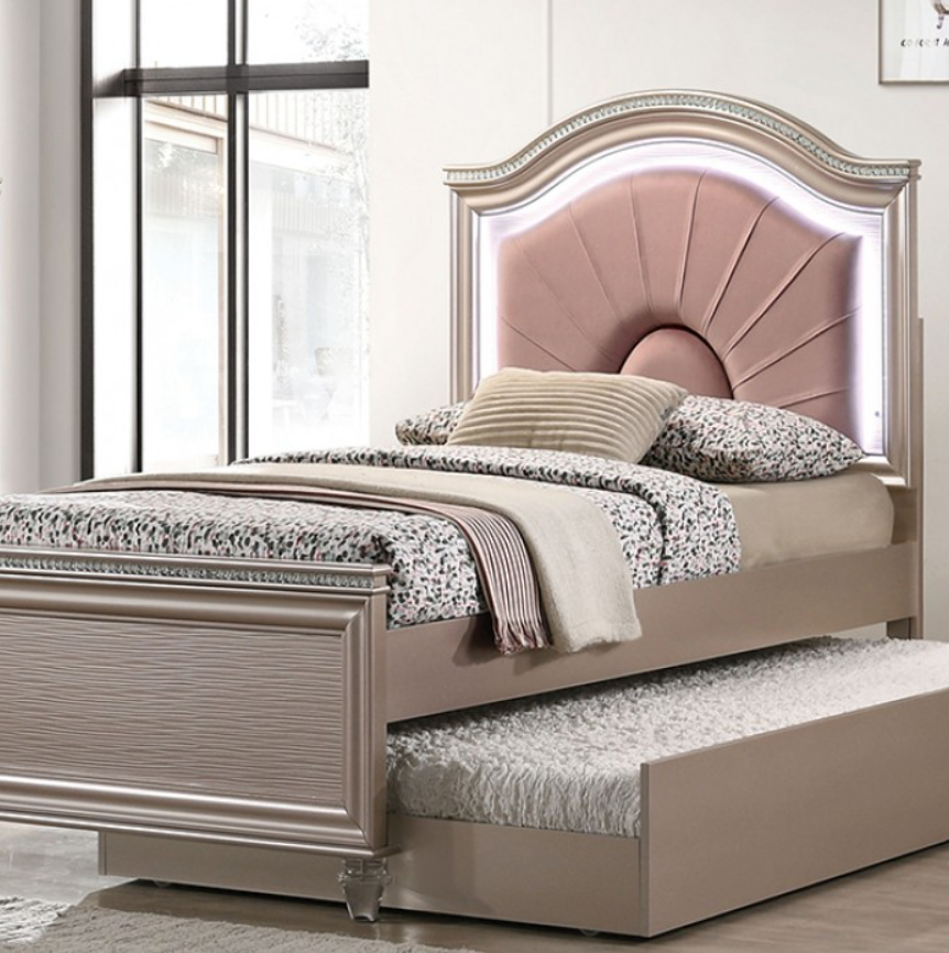 Allie Bedroom Set Rose Gold - Image 2