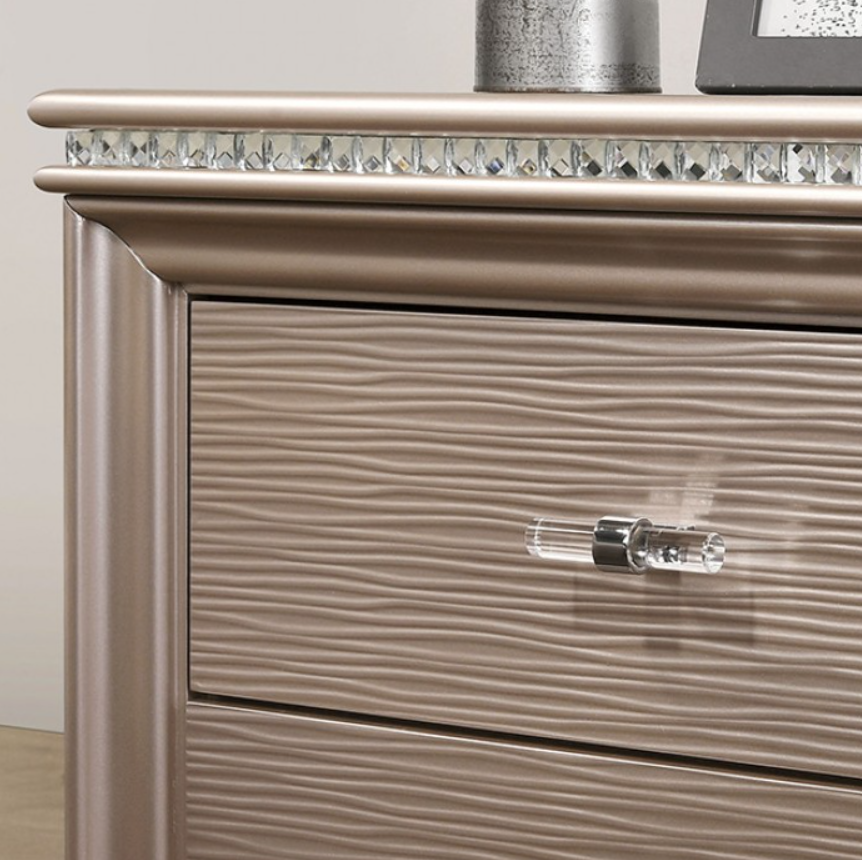 Allie Bedroom Set Rose Gold - Image 6