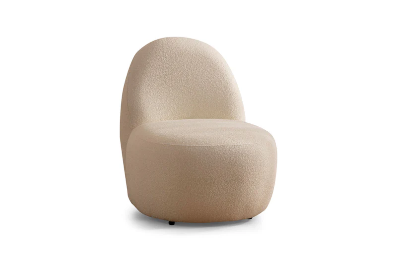 Cloe Ivory Boucle Accent Chair - Image 3