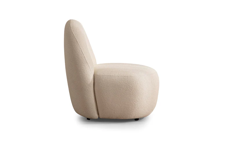 Cloe Ivory Boucle Accent Chair - Image 4