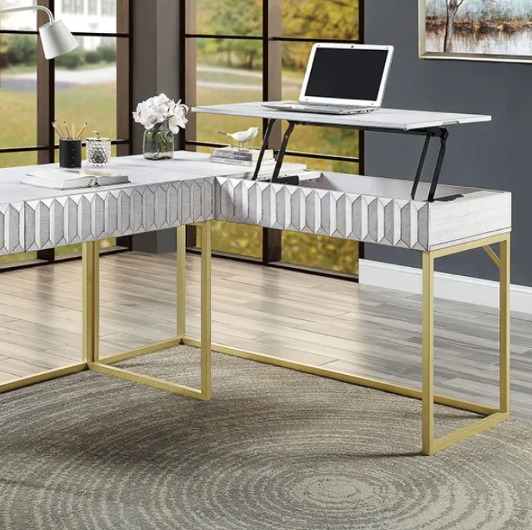 Freiburg-White-Corner-Desk-By-Furniture-Of-America-FOa-Group