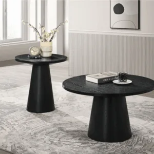 Halewood Cocktail Table Set Black - Image 4