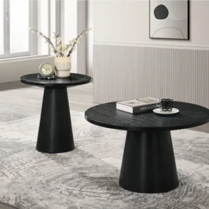 Halewood Cocktail Table Set Black - Image 3