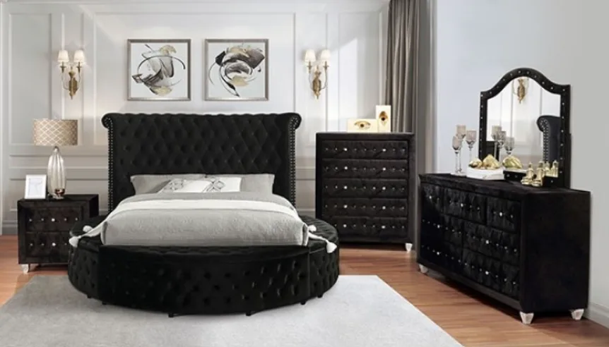 Sansom Black Bed