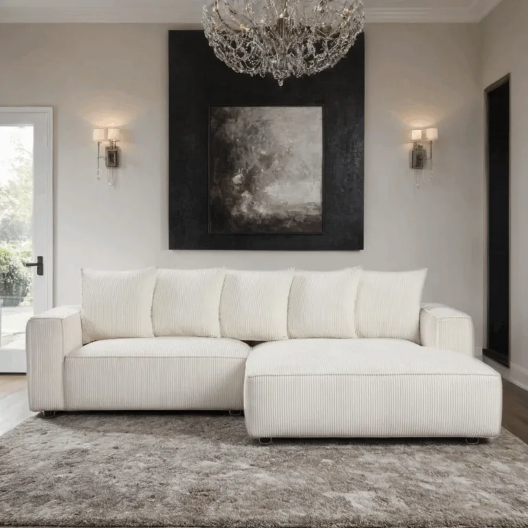 Romeo-White-Thin-Corduroy-Sectional