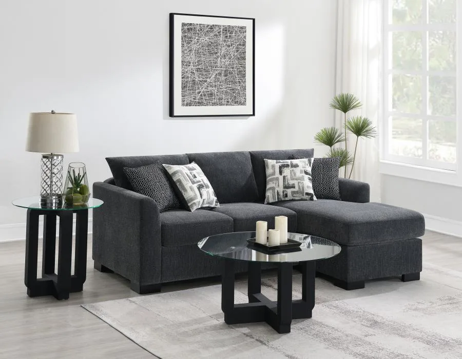 Storey-Upholstered-Sleeper-Sectional-Chaise-Sofa-Dark-Grey