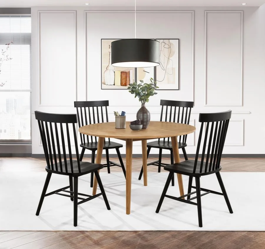 Andrews-5-piece-Round-Dining-Table-Set-Light-Ash-and-Black