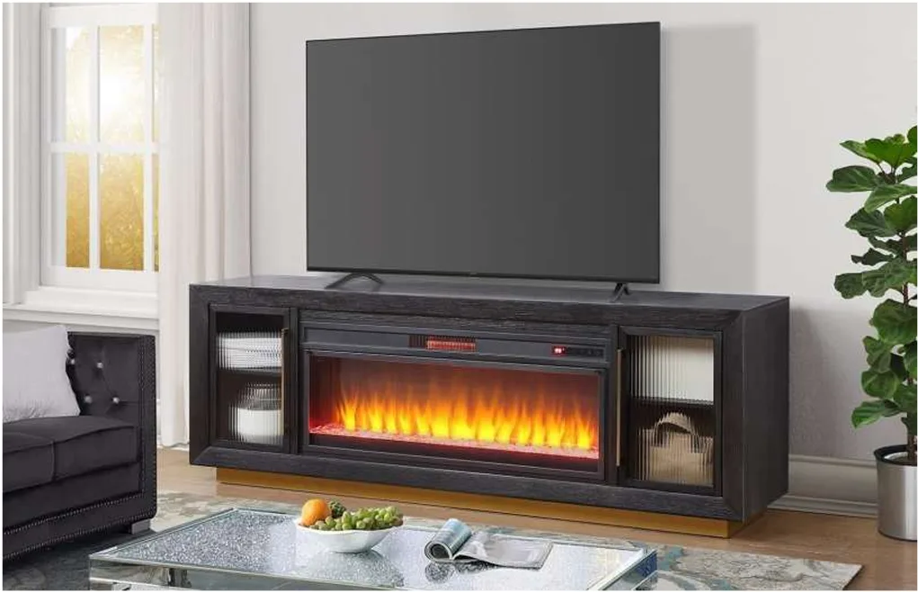 C2030-Montrose-Charcoal-74-Inch-Media-Console-TV-Stand-With-Fireplace-And-Waterfall-Glass-A-Plus