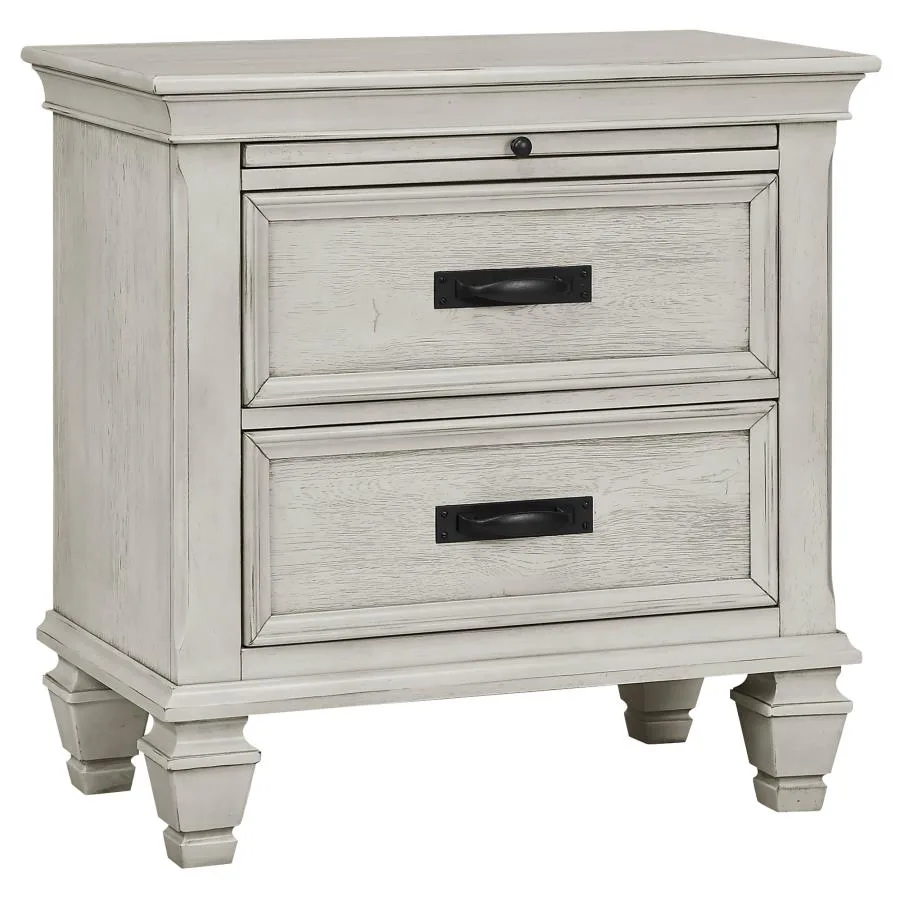 Franco-4-Piece-Bedroom-Set-Distressed-White-5