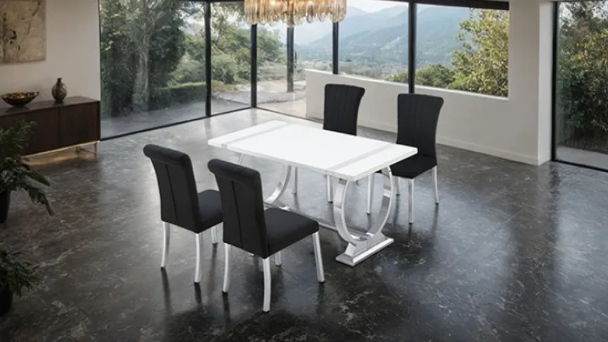 Holstebro-60-Silver-White-And-Black-Dining-Set-5