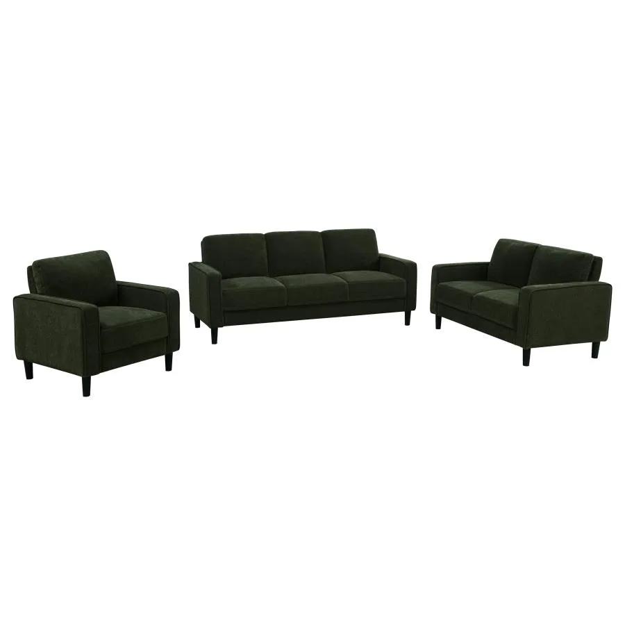 Ruth-3-piece-Fabric-Upholstered-Track-Arm-Sofa-Matcha-Green