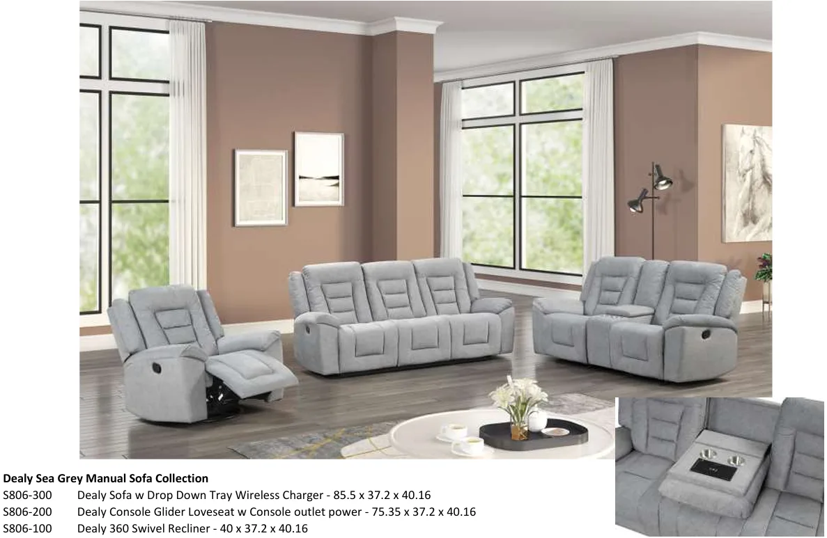 S806-Dealy-Sea-Grey-Manual-Motion-Sofa-With-Drop-Down-Tray-And-Wireless-Charger-A-Plus