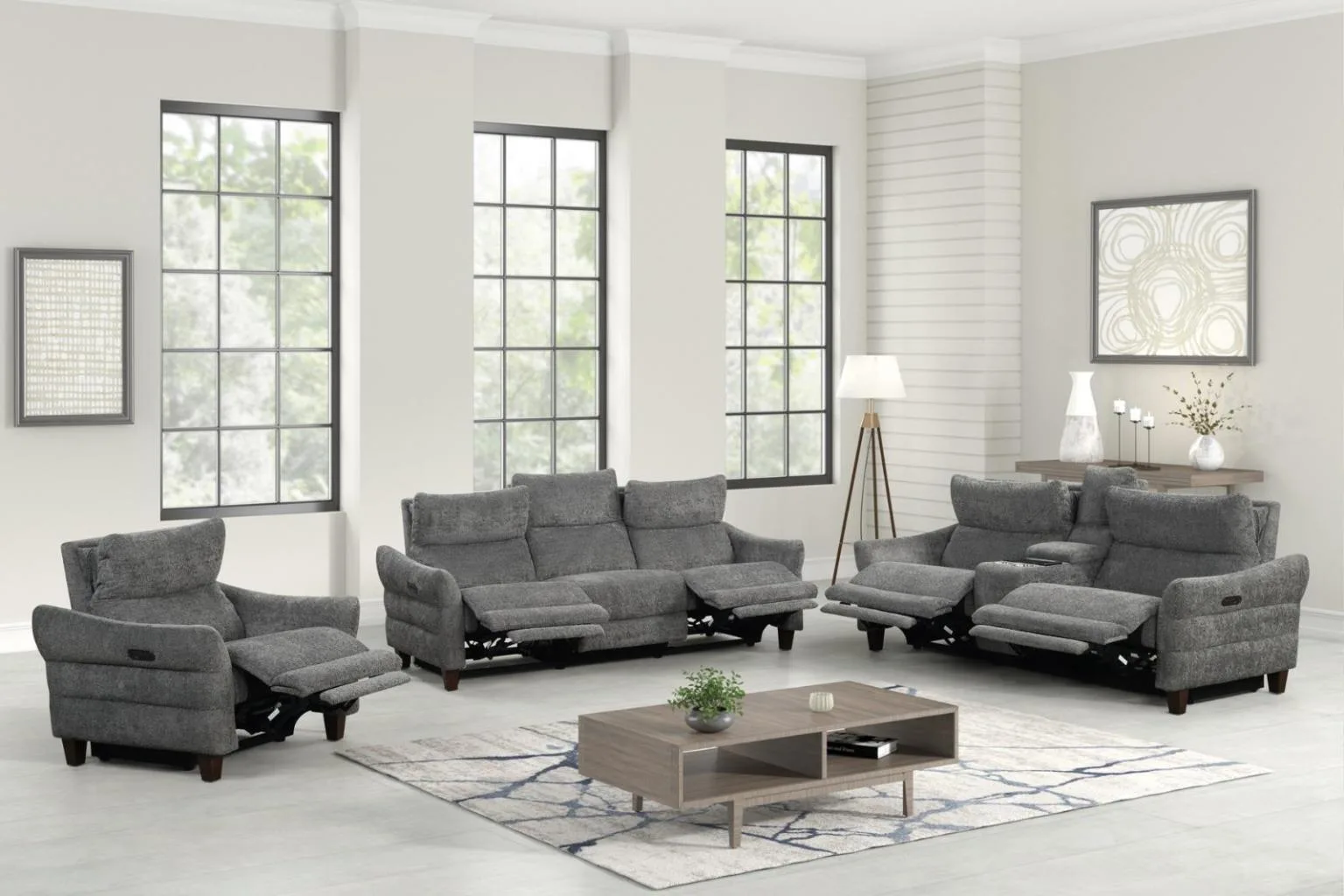 S890 - Group Pearl Dual Power Sofa