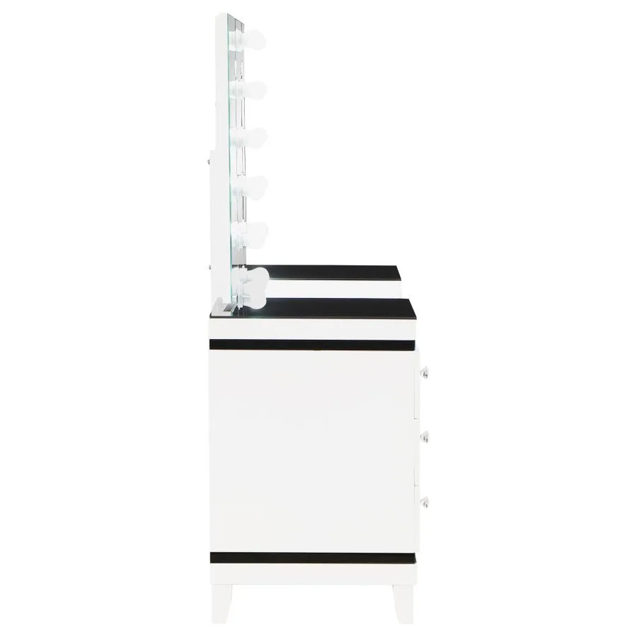 Talei-6-drawer-Vanity-Set-with-Lighting-Black-and-White-10