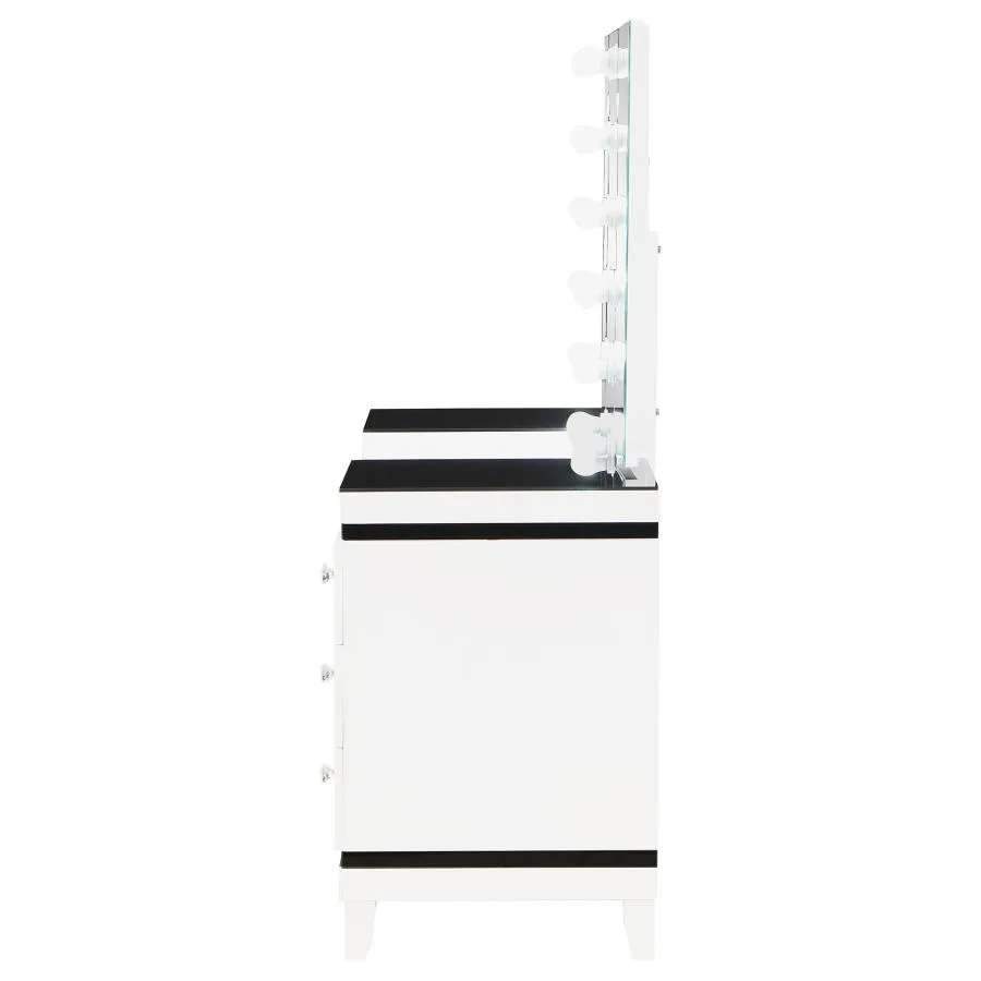 Talei-6-drawer-Vanity-Set-with-Lighting-Black-and-White-6