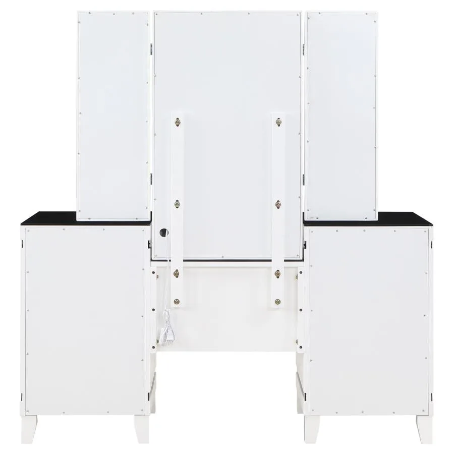 Talei-6-drawer-Vanity-Set-with-Lighting-Black-and-White-8
