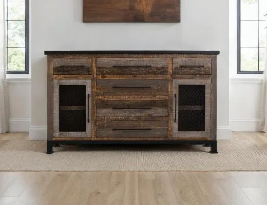 Antique Gray Buffet