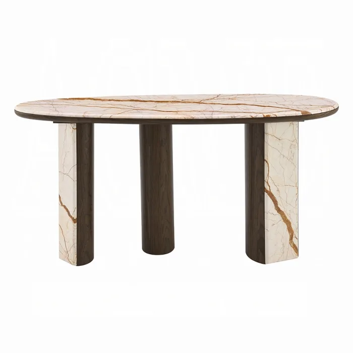 Haidar 3 Pc Coffee Table Set w/ Natural Marble - Image 17
