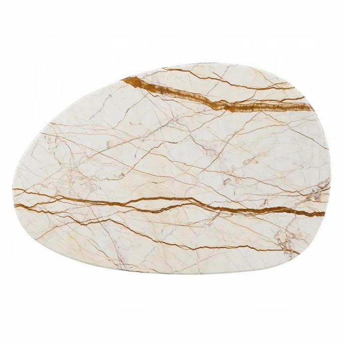 Haidar 3 Pc Coffee Table Set w/ Natural Marble - Image 5