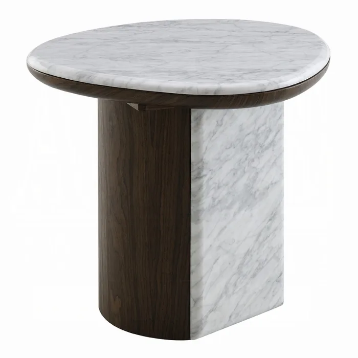 Haidar 3 Pc Coffee Table Set w/ Natural Marble - Image 9