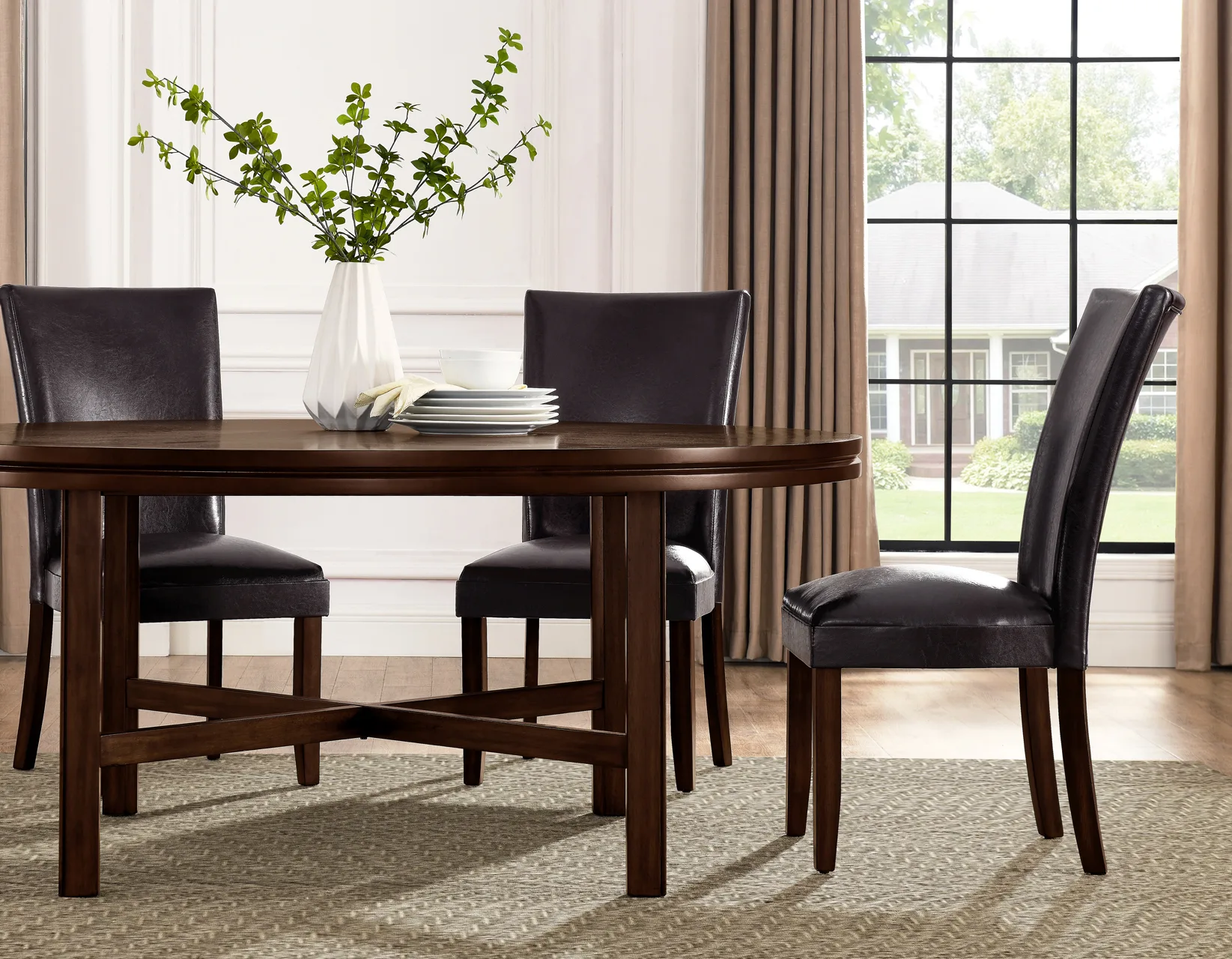 Hartford-72-inch-table-7-Piece-Set-Brown-Chairs