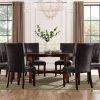 Hartford 72 inch table 7 Piece Set, Brown Chairs (Table & 6 Side Chairs) - Image 3