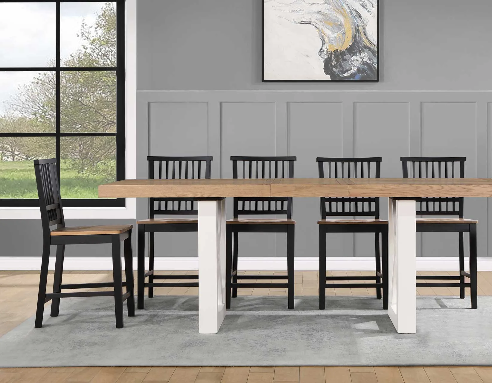 Magnolia-5-Piece-80-96-inch-Counter-Height-Dining-Set