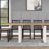 Magnolia 5-Piece 80-96-inch Counter Height Dining Set (Table & 4 Counter Chairs) - Image 2