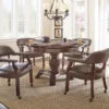Tournament, Game Table and Chairs, 6-Piece, Brown (Table & 4 Side Chairs) - Image 2