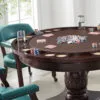 Tournament, Game Table and Chairs, 6-Piece, Brown (Table & 4 Side Chairs) - Image 3
