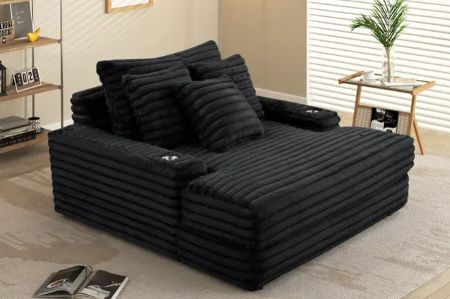 1400 Black Chaise