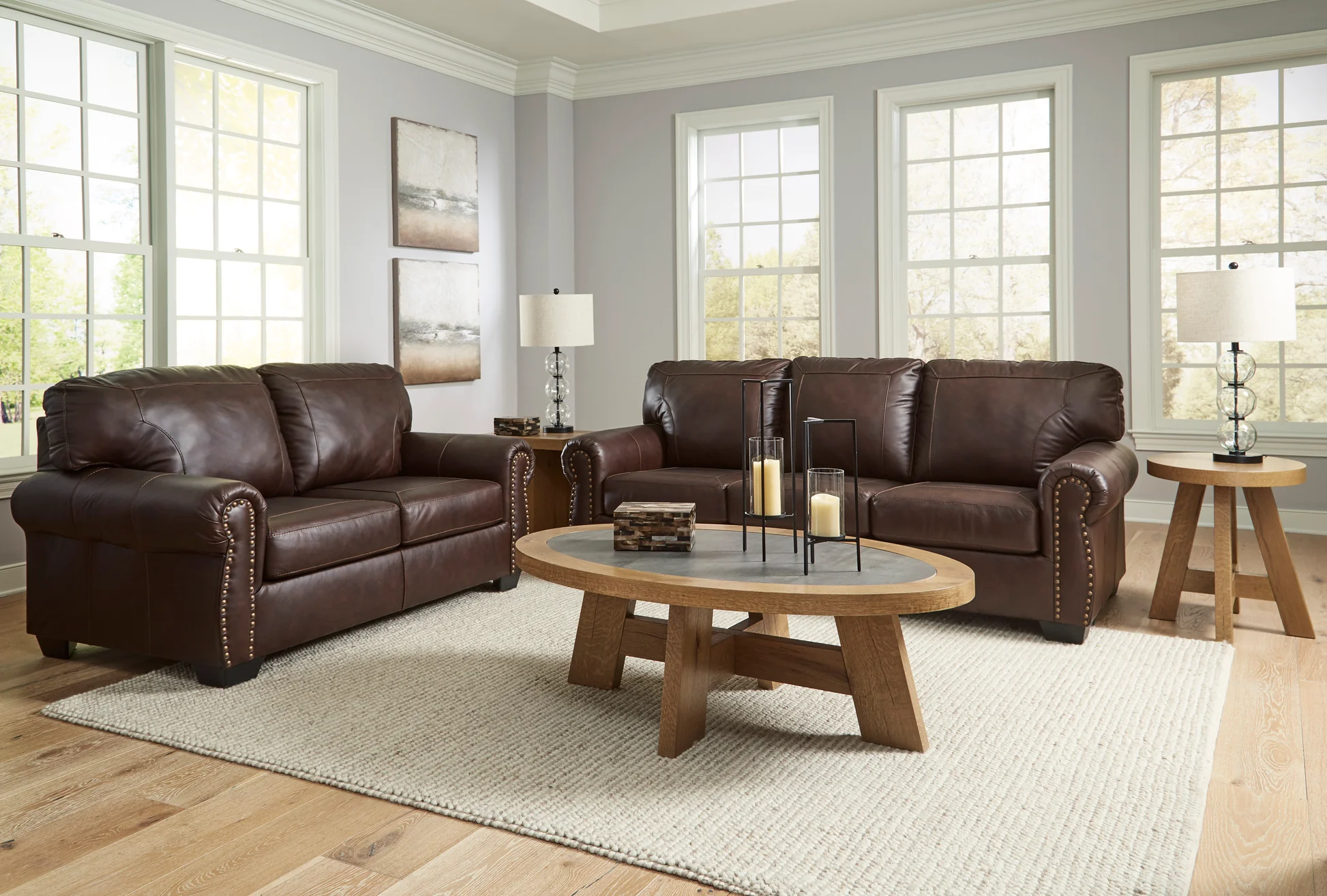 Ashley Colleton Living Room Sofa Dark Brown