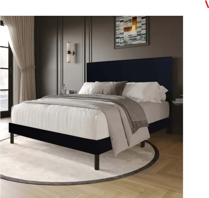 Black Queen Platform Bed