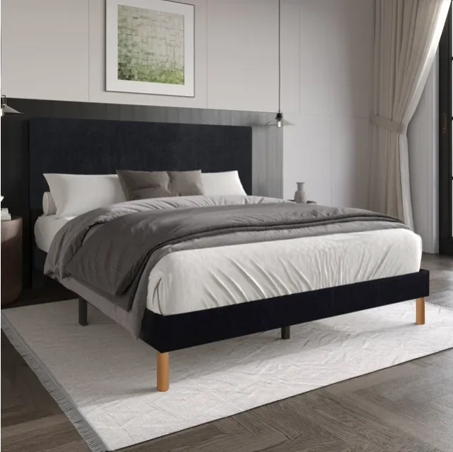 HH205 Black Twin Platform Bed