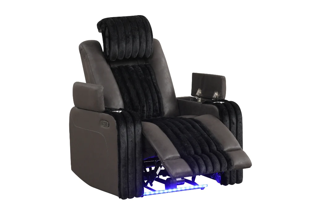 Lita Reclining Living Room Set Black - Image 7