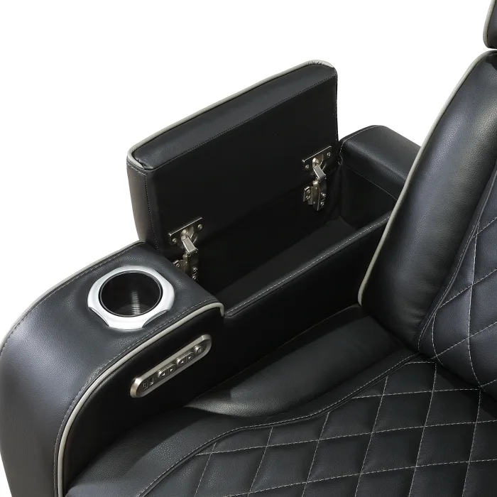Fairway Black Sectional Sofa - Image 6