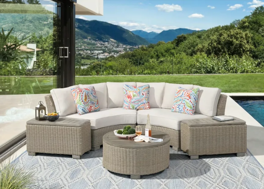 Ollie Tan Outdoor Sectional Sofa