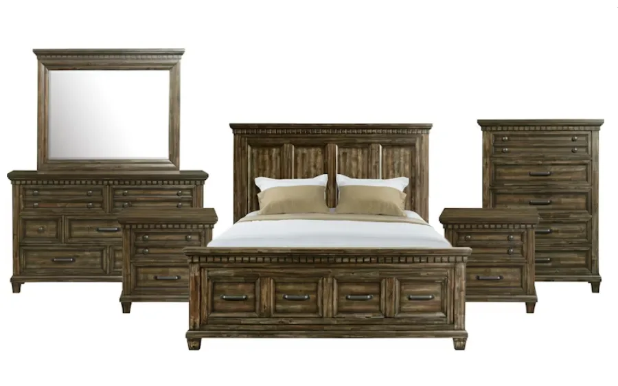 McCoy Walnut Bedroom Set