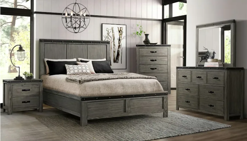 Wade Grey Twin Bedroom Set