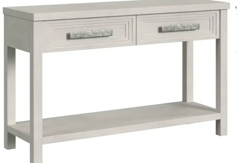 Avalanche Antique White Occasional Living Room 3 Table Set - Image 4