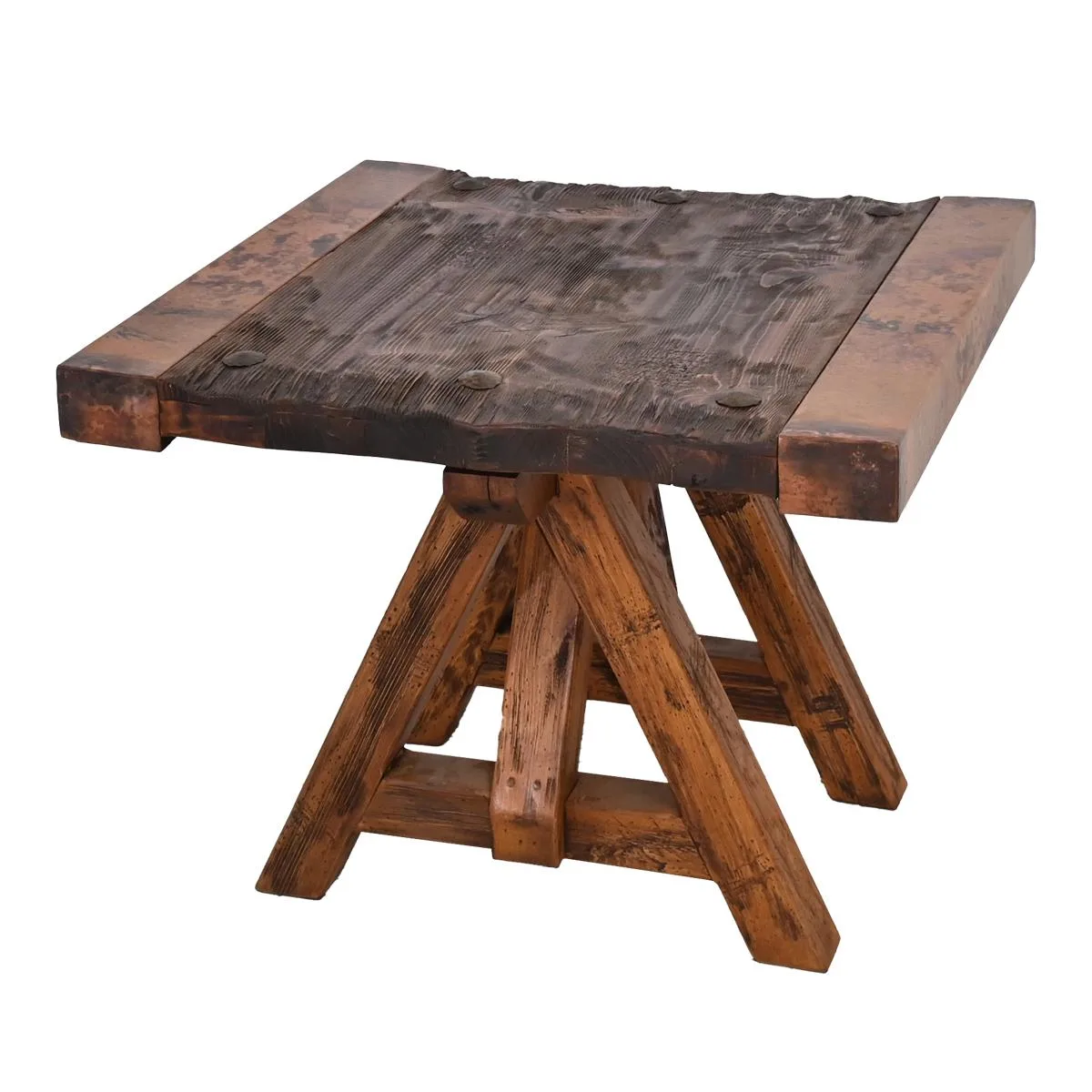Copper Table Edge Copper Edge Side Table | Fine Home Furniture