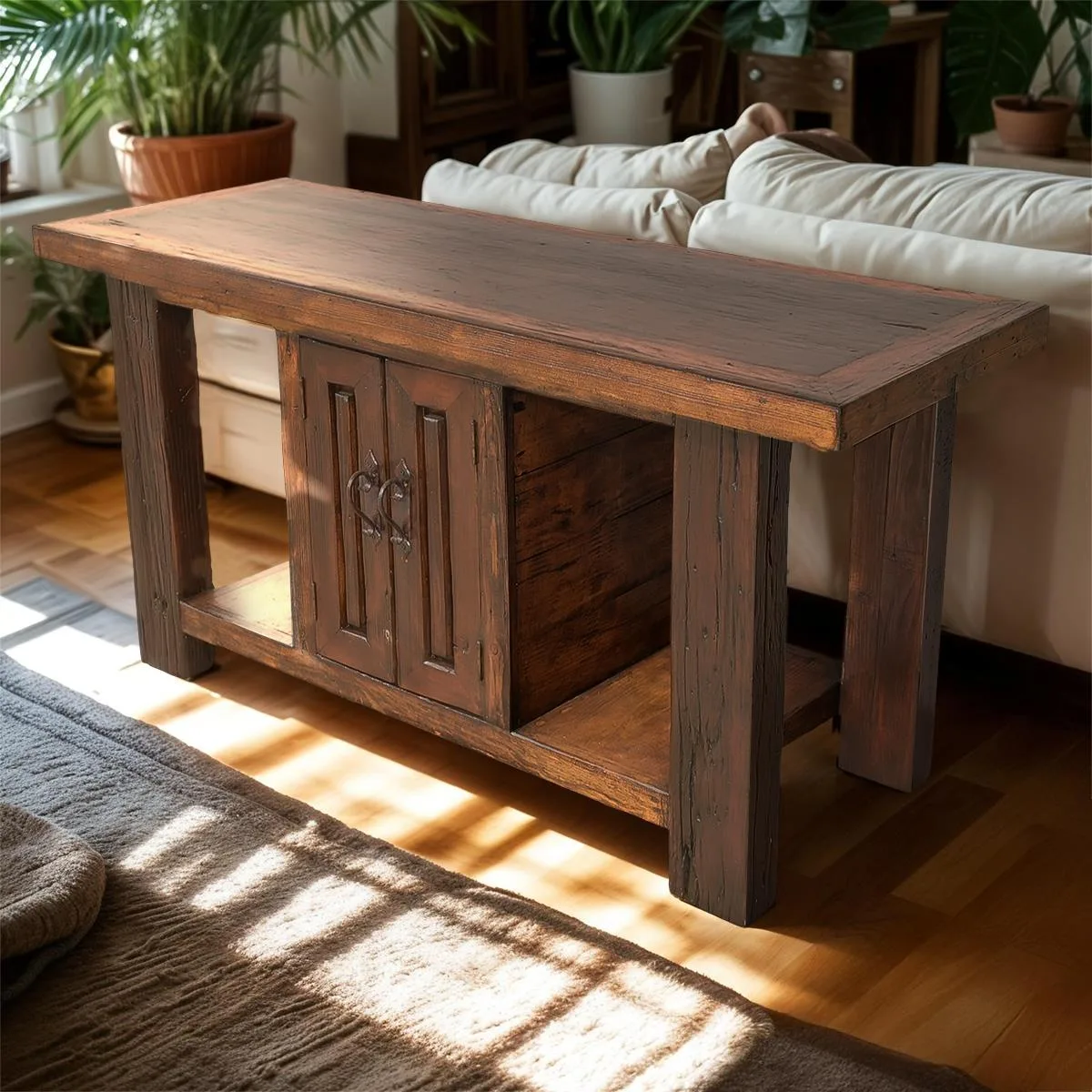Trunk Legs And Two Doors Console/Buffet