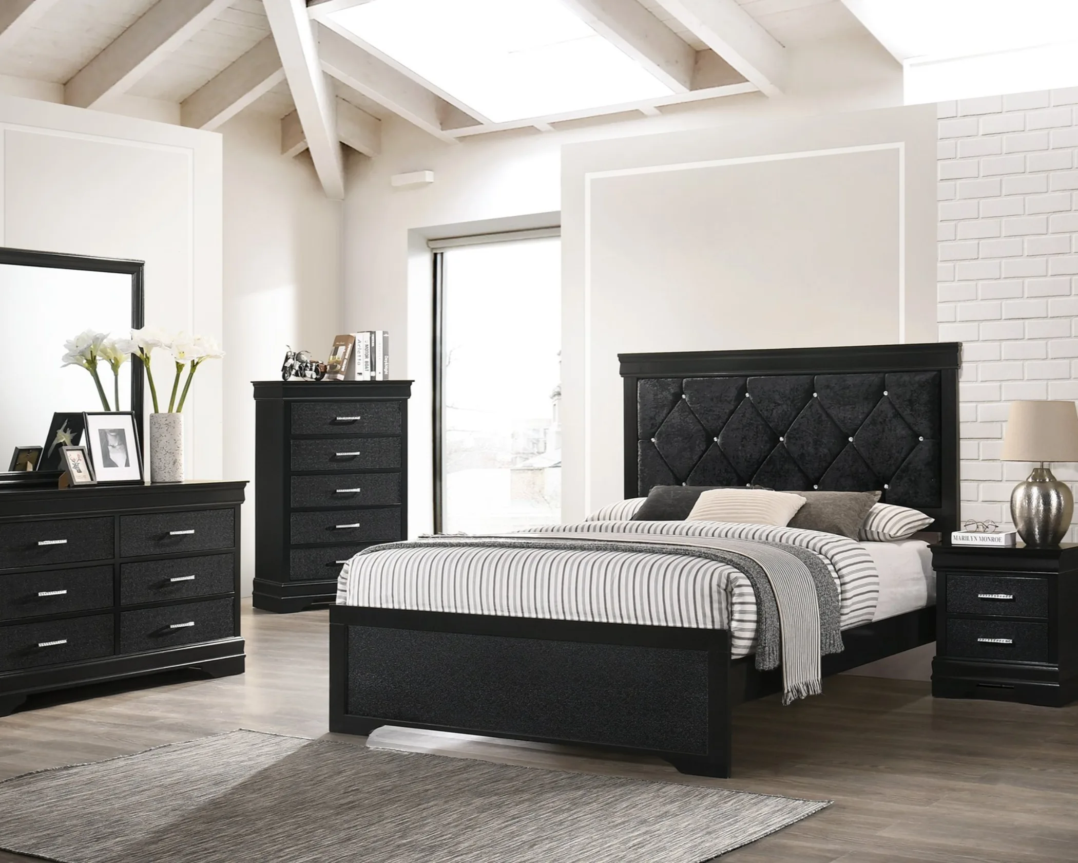 Amalia Black Bedroom Set