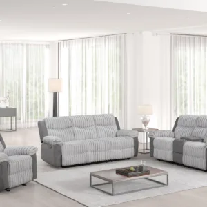 Calgary 2pc Grey Sofa Set