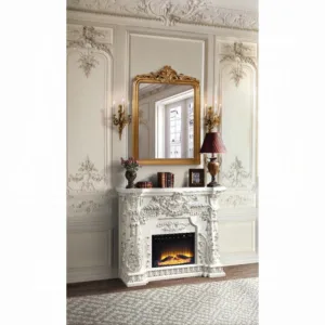 Adara Antique White Fireplace