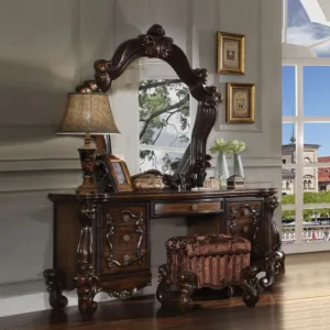 Versailles Cherry Oak Vanity Desk