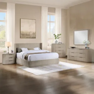 Leanna Light Oak Queen Bedroom Set