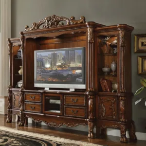 Dresden Cherry Oak Entertainment Center