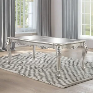 Bently Champagne Dining Table With 4 Chairs