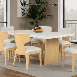 Caerwys Natural 5 Pc Dining Table Set